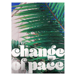change of pace palm leaf print